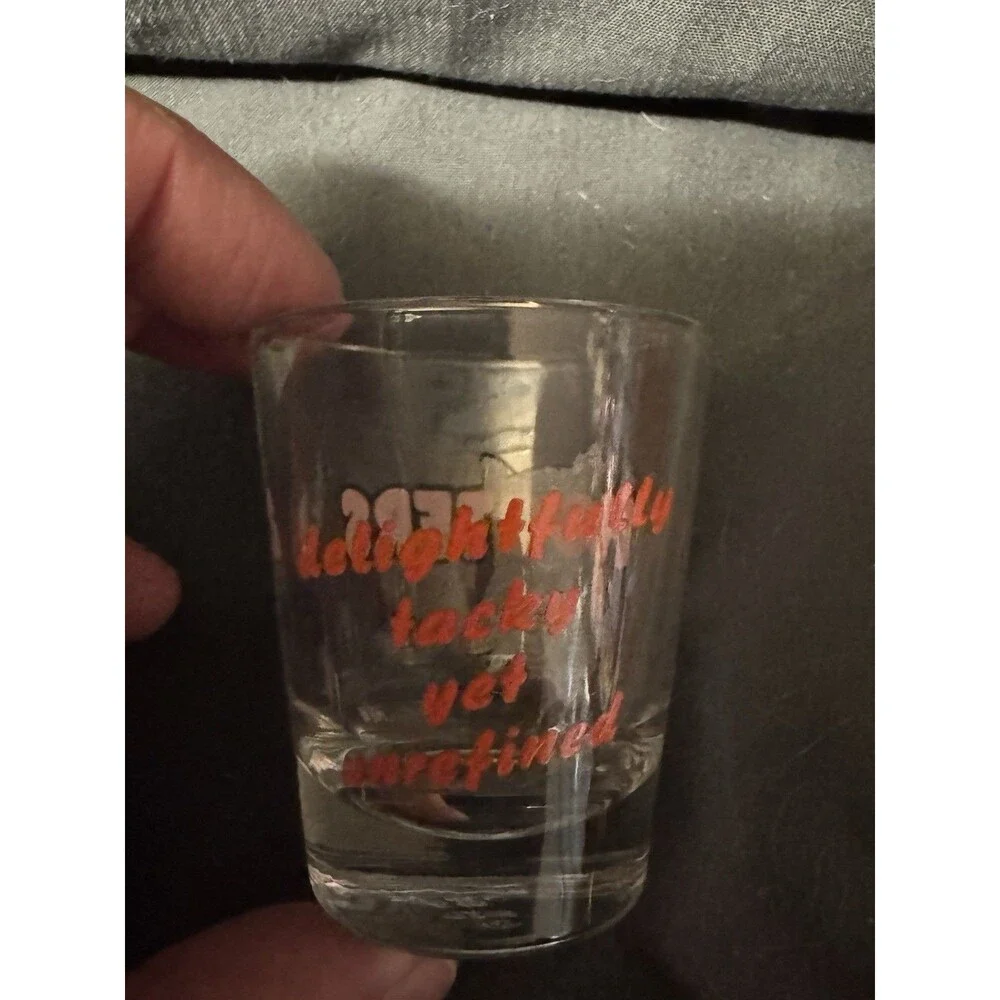 Vintage Hooters Doral Miami FL Shot Glass Souvenir Owl Logo Barware